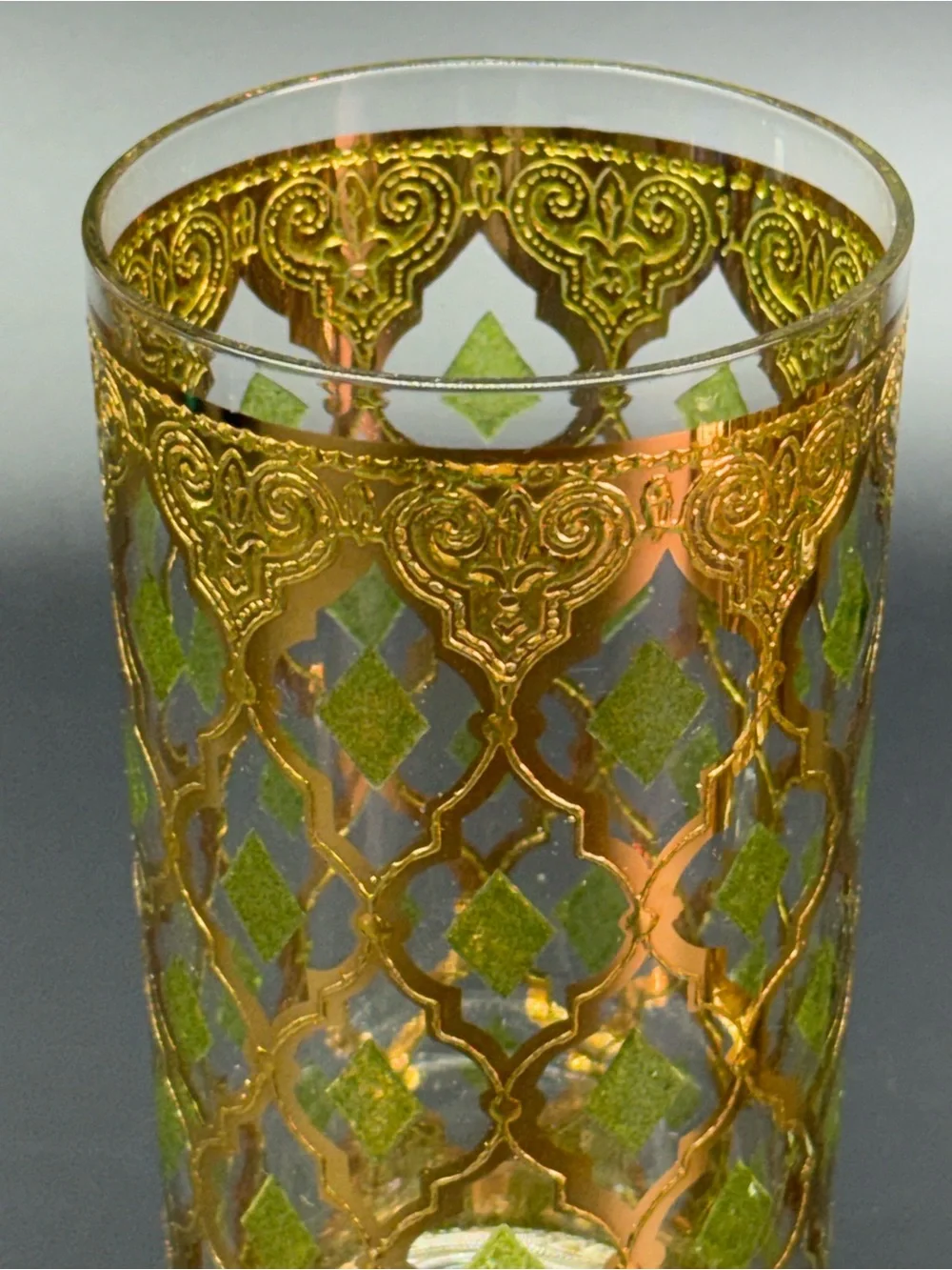 Vintage MCM Culver 22k Valencia Highball Glasses